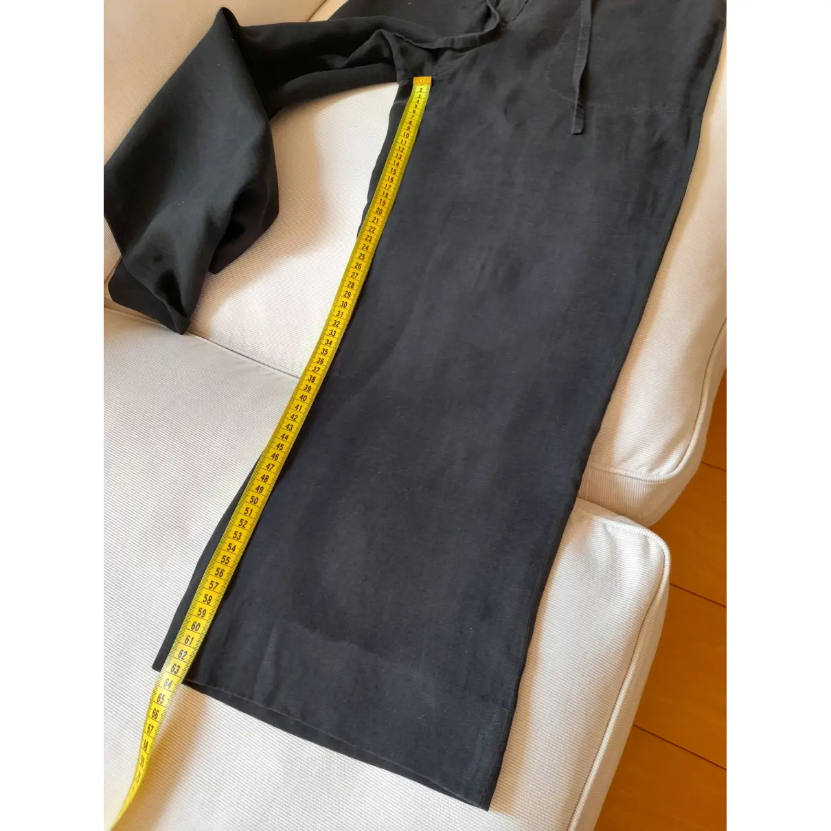 Linen large pants Hermès - Vintage