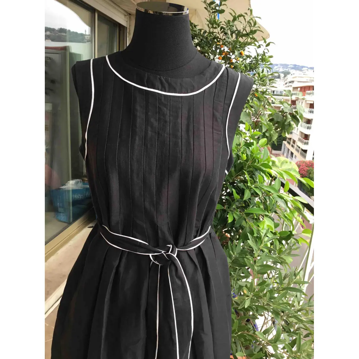 Buy Max Mara 'S Linen mid-length dress online