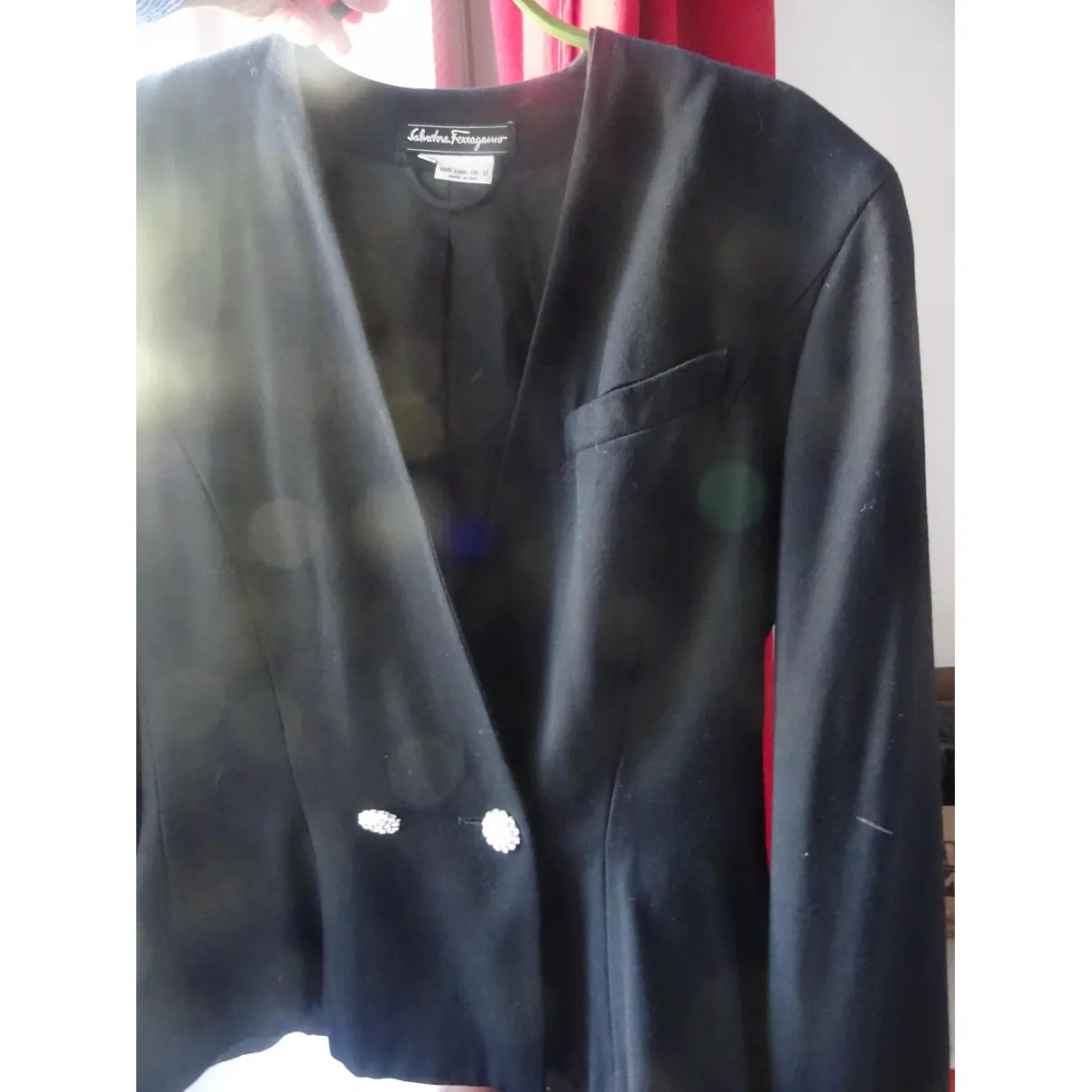 Buy Salvatore Ferragamo Linen blazer online - Vintage