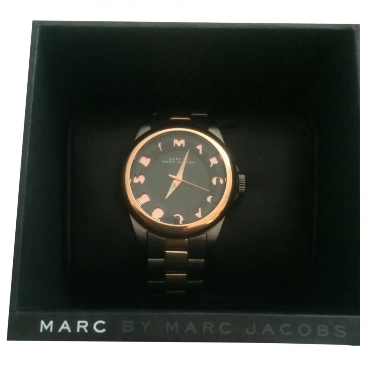 Black Steel Watch Marc by Marc Jacobs