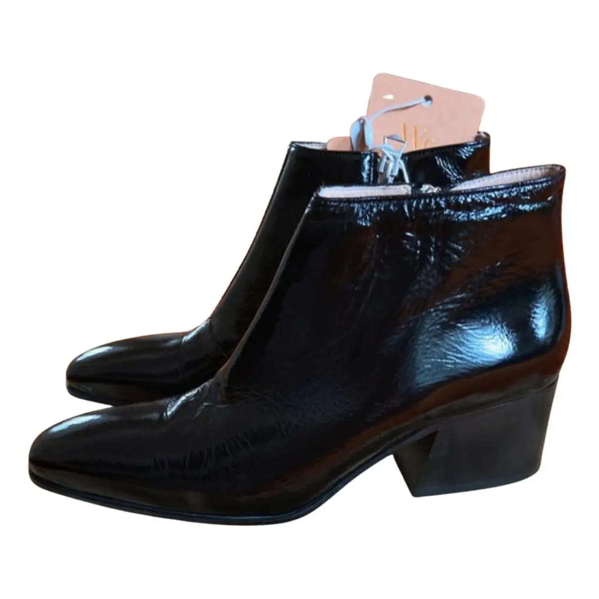 Patent leather western boots Acne Studios