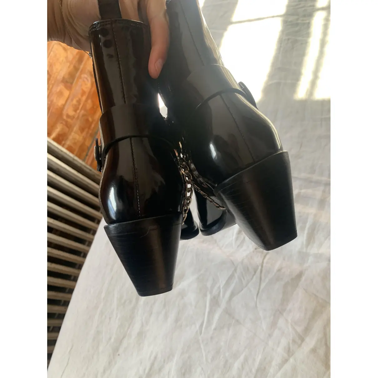 Patent leather ankle boots Anine Bing