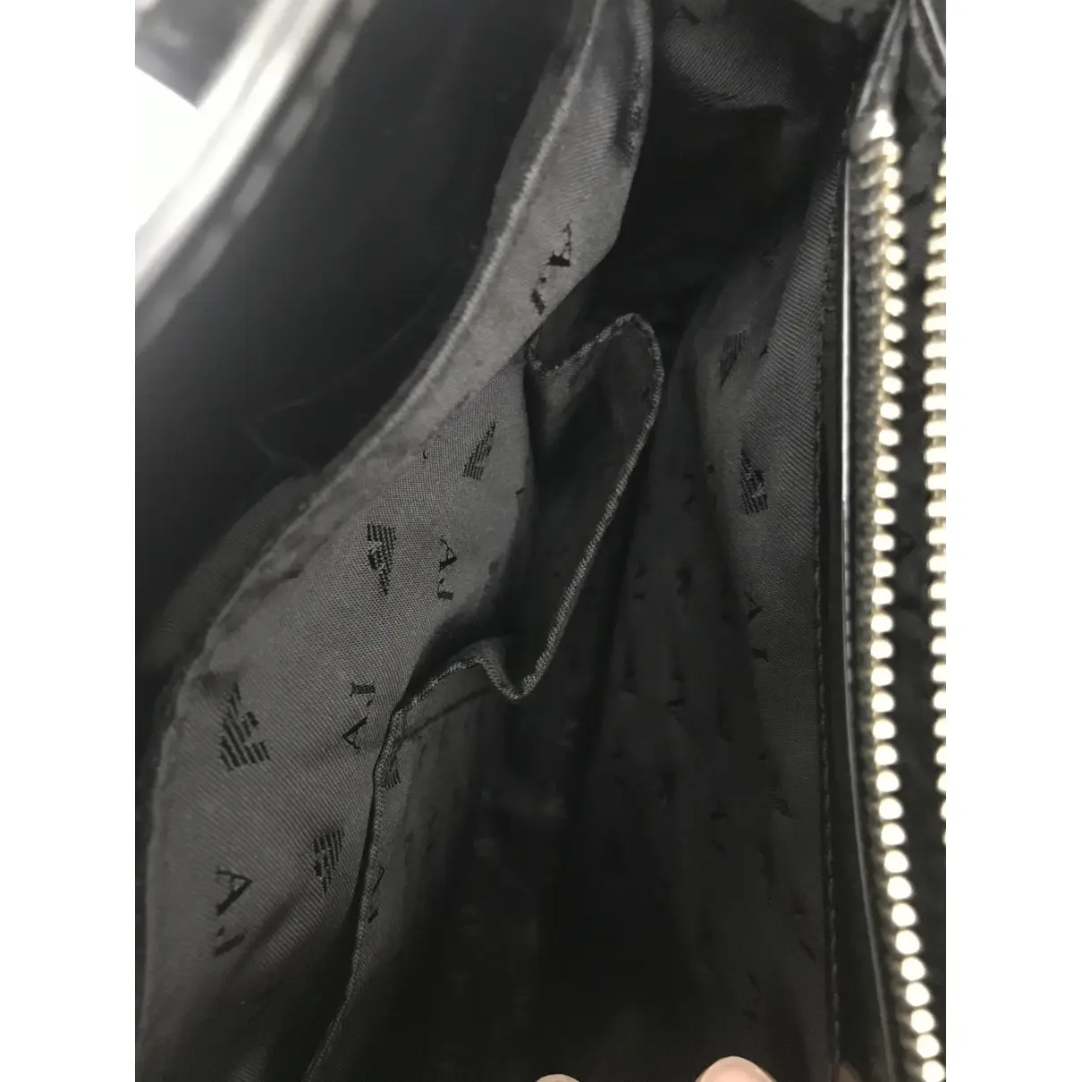 Patent leather handbag Armani Jeans