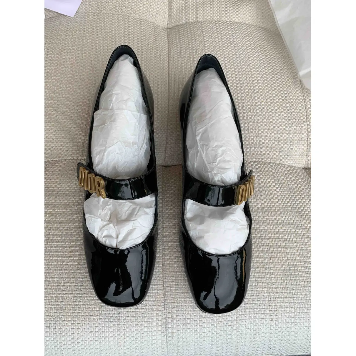 Buy Dior Baby-D patent leather ballet flats online