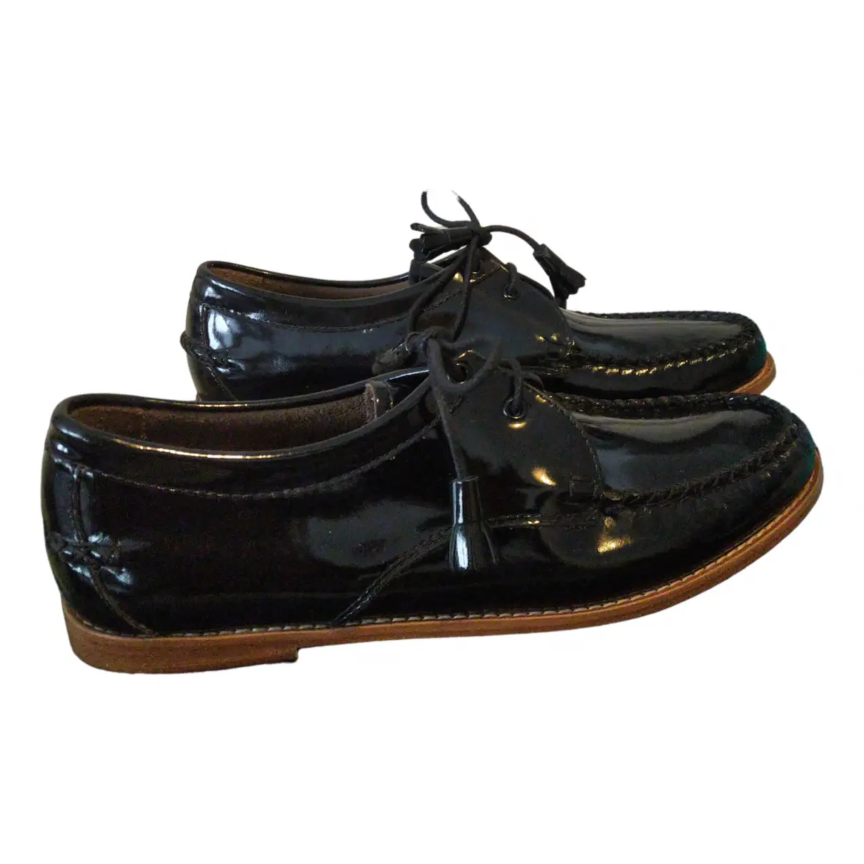 Patent leather lace ups Bass Weejun