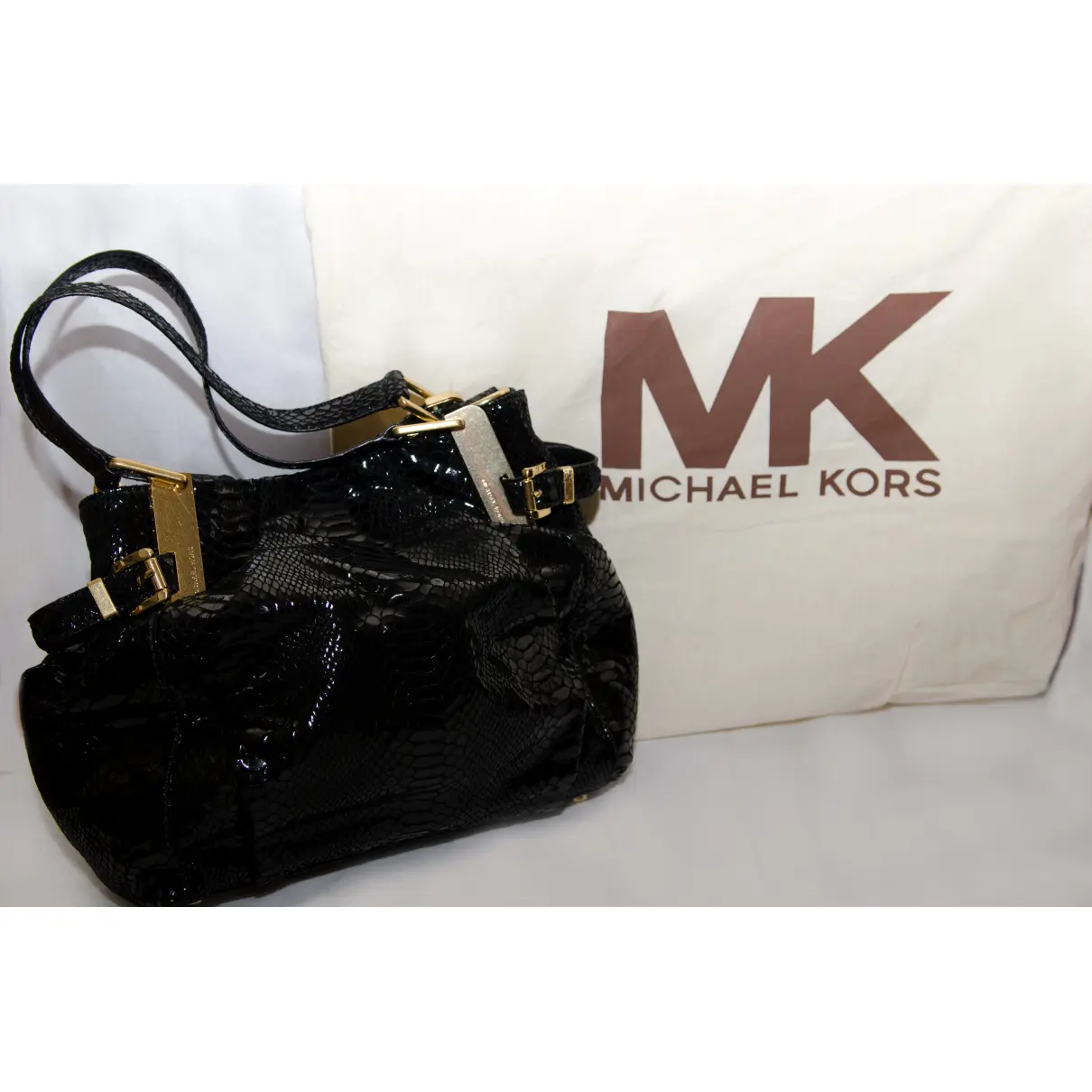 Bedford patent leather handbag Michael Kors