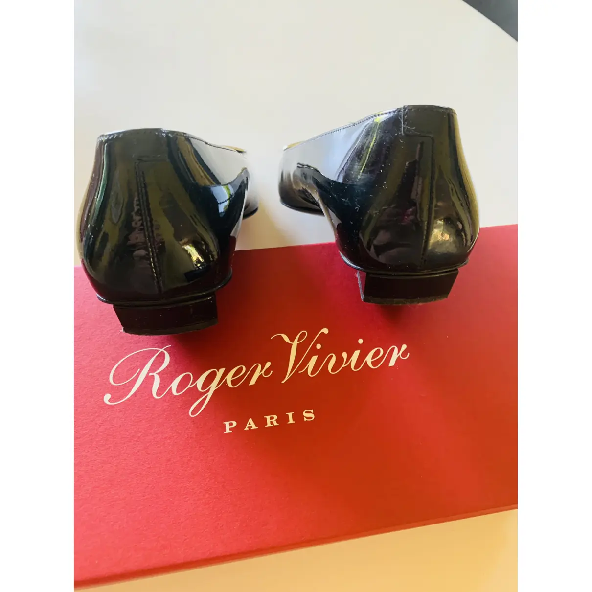 Buy Roger Vivier Belle Vivier patent leather ballet flats online
