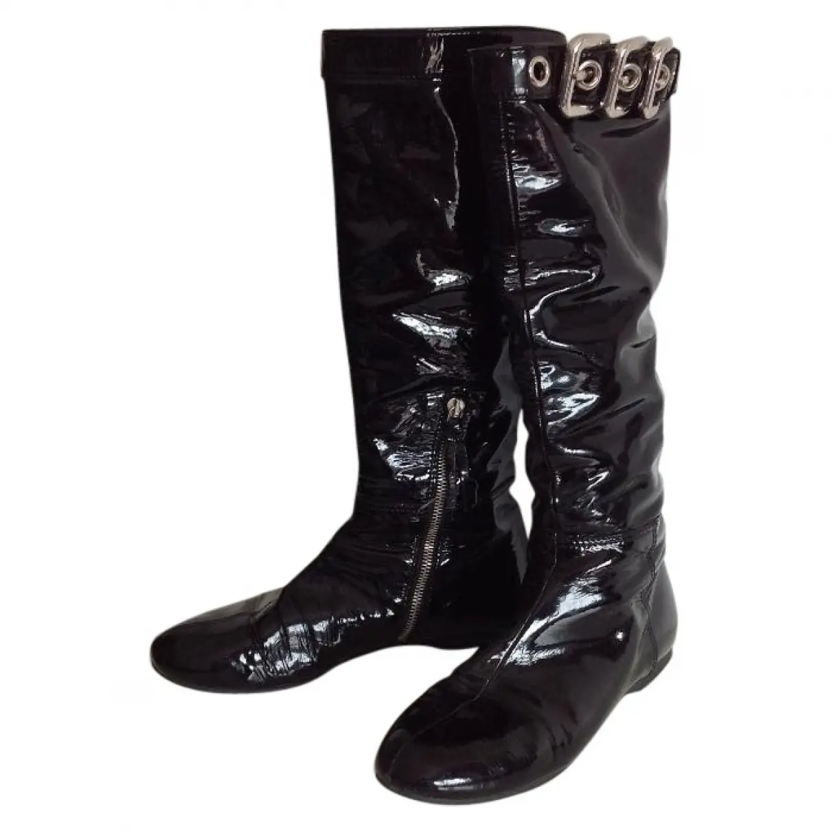 Black Patent leather Boots Miu Miu