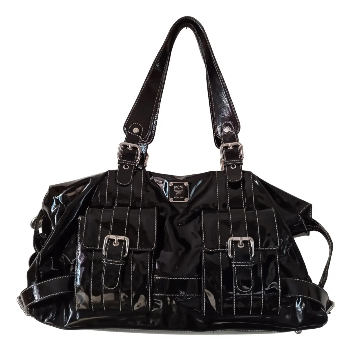 Boston patent leather handbag MCM
