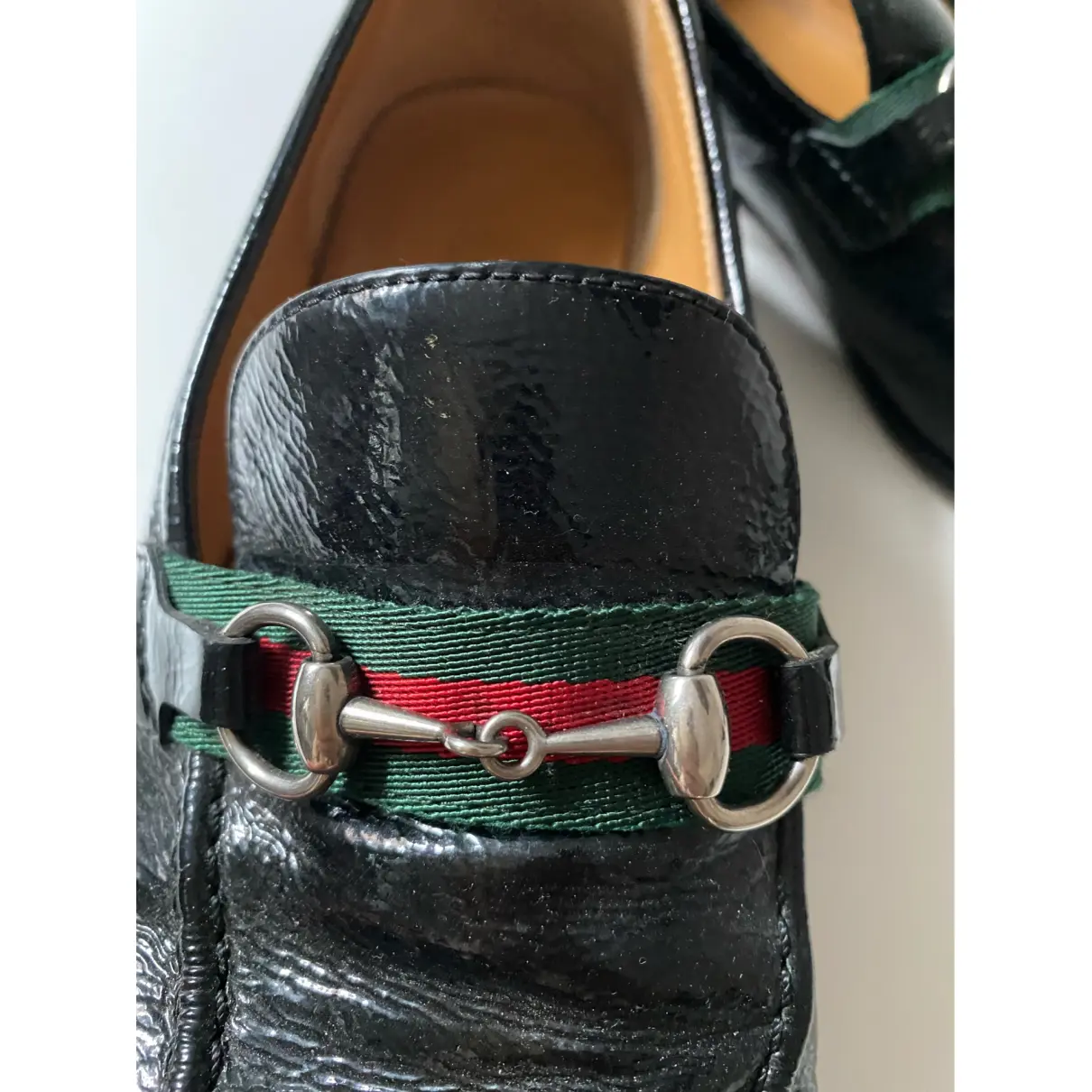 Brixton patent leather flats Gucci