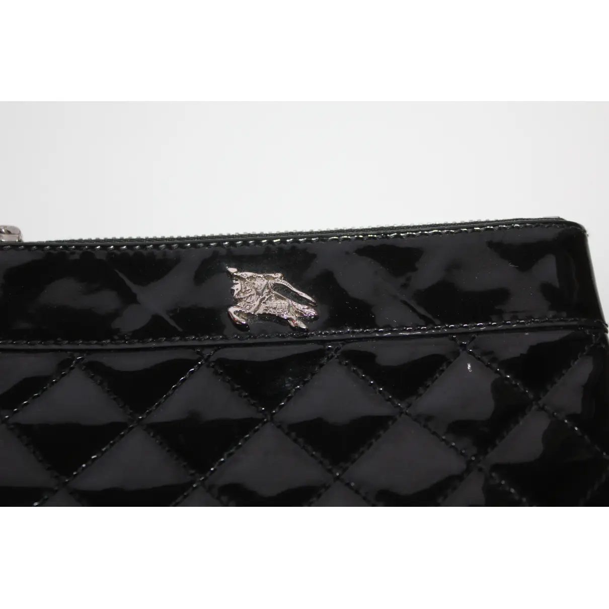 Patent leather clutch bag Burberry