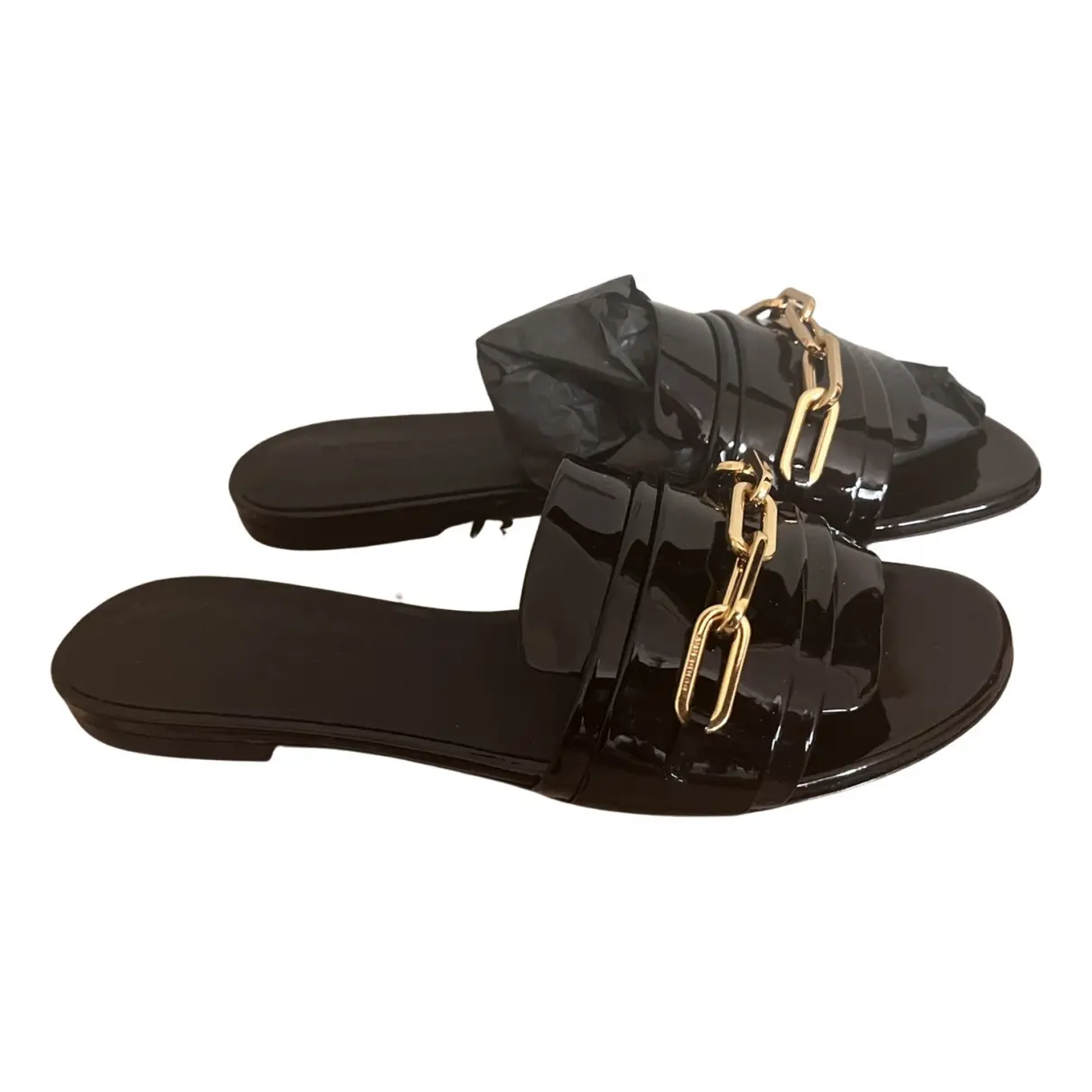 Patent leather sandals Burberry