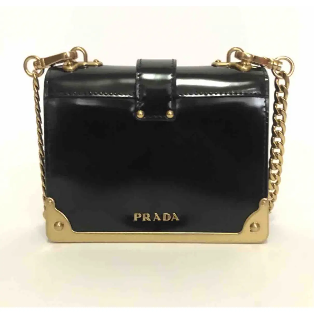 Cahier patent leather crossbody bag Prada