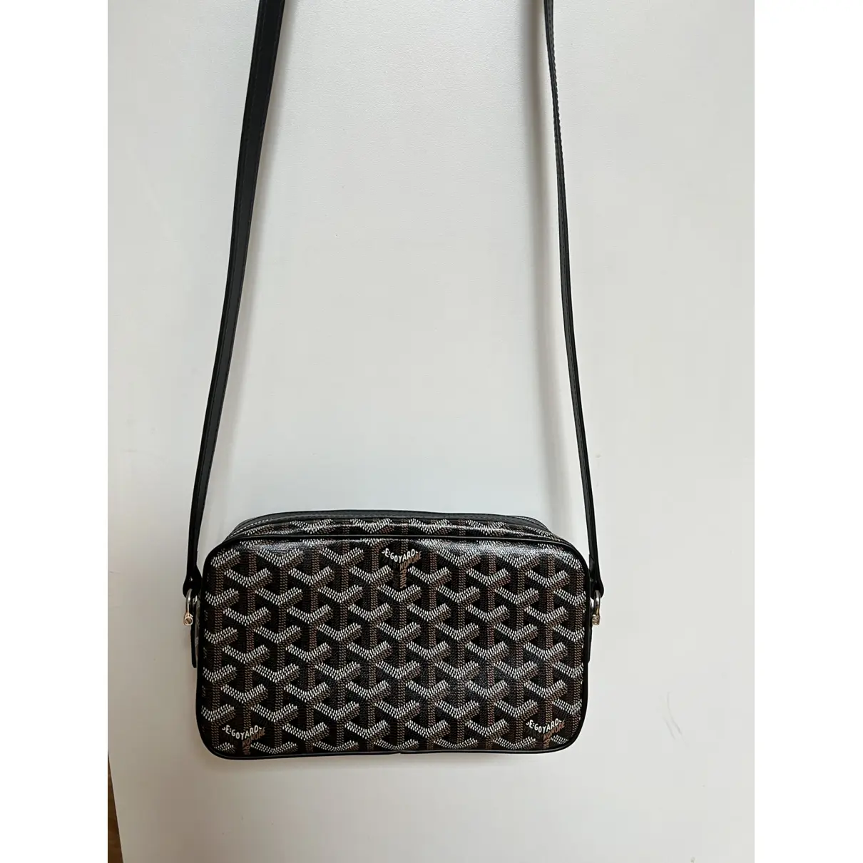 Buy Goyard Cap vert patent leather crossbody bag online