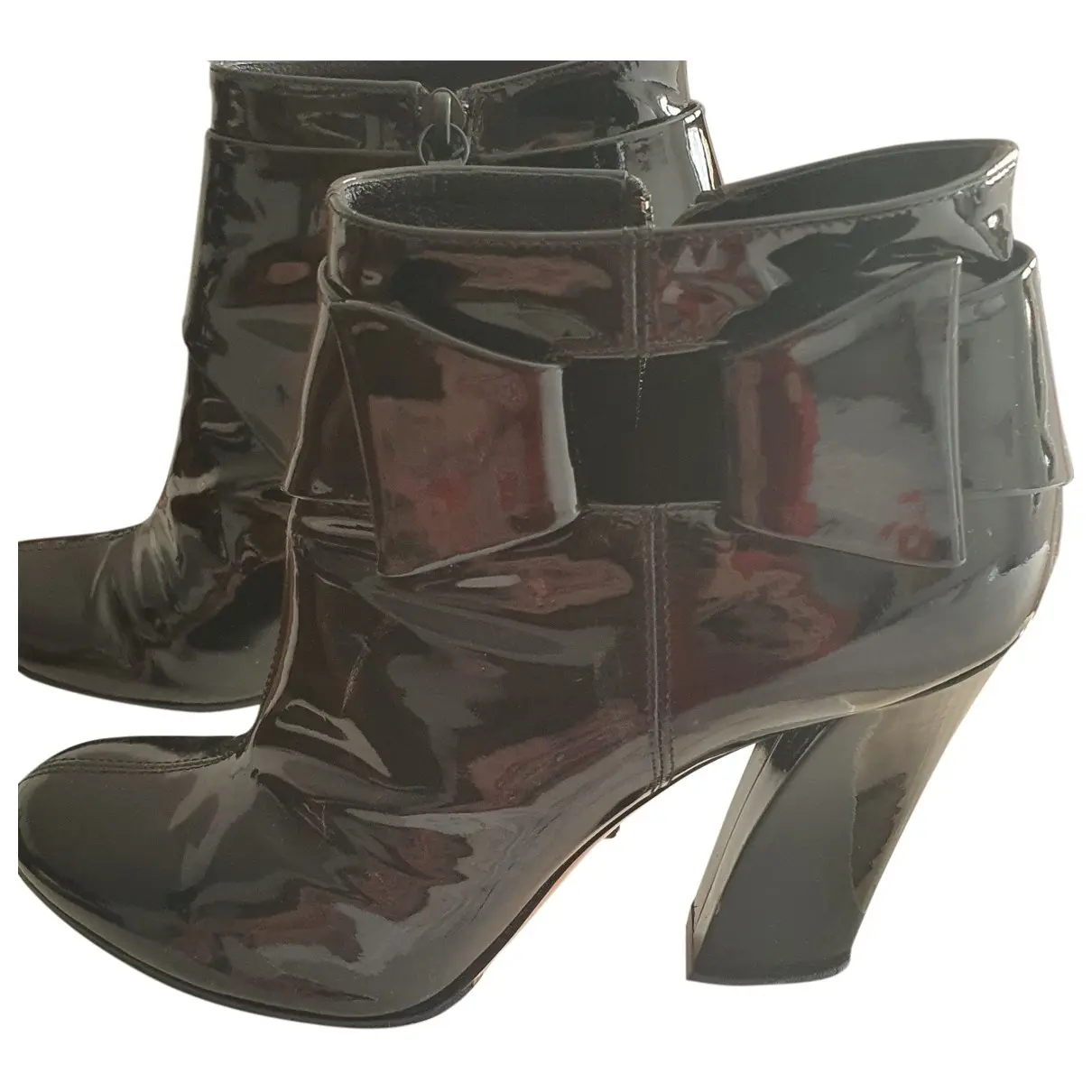 Patent leather ankle boots Casadei