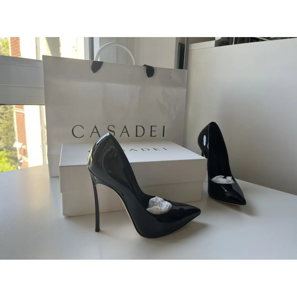 Patent leather heels Casadei