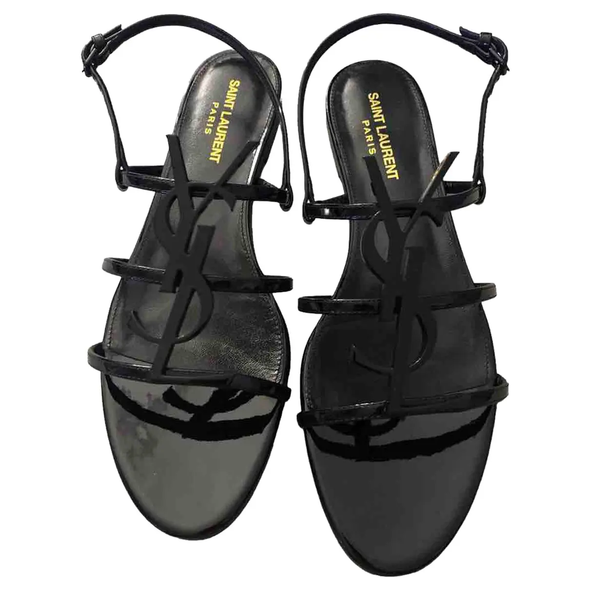 Cassandra patent leather sandal Saint Laurent
