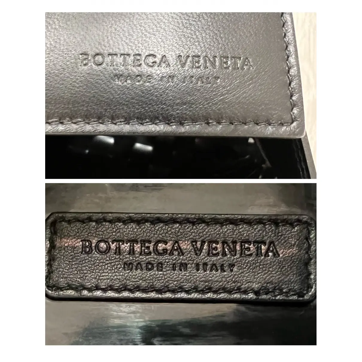 Cassette patent leather tote Bottega Veneta