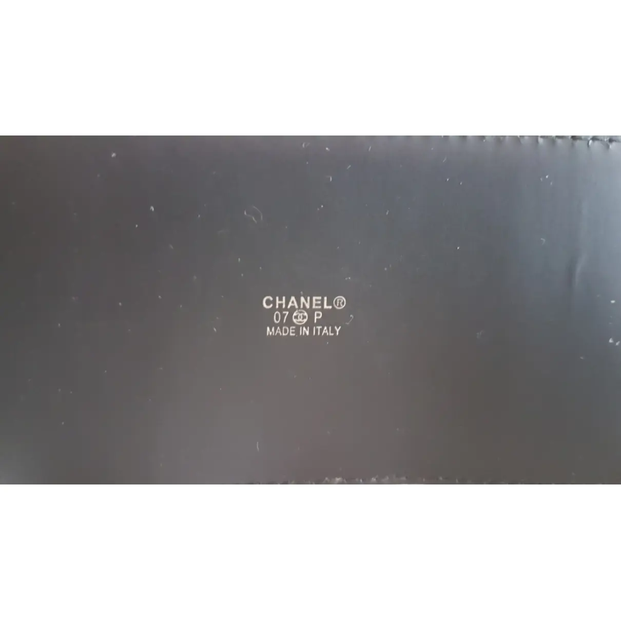 Patent leather belt Chanel
