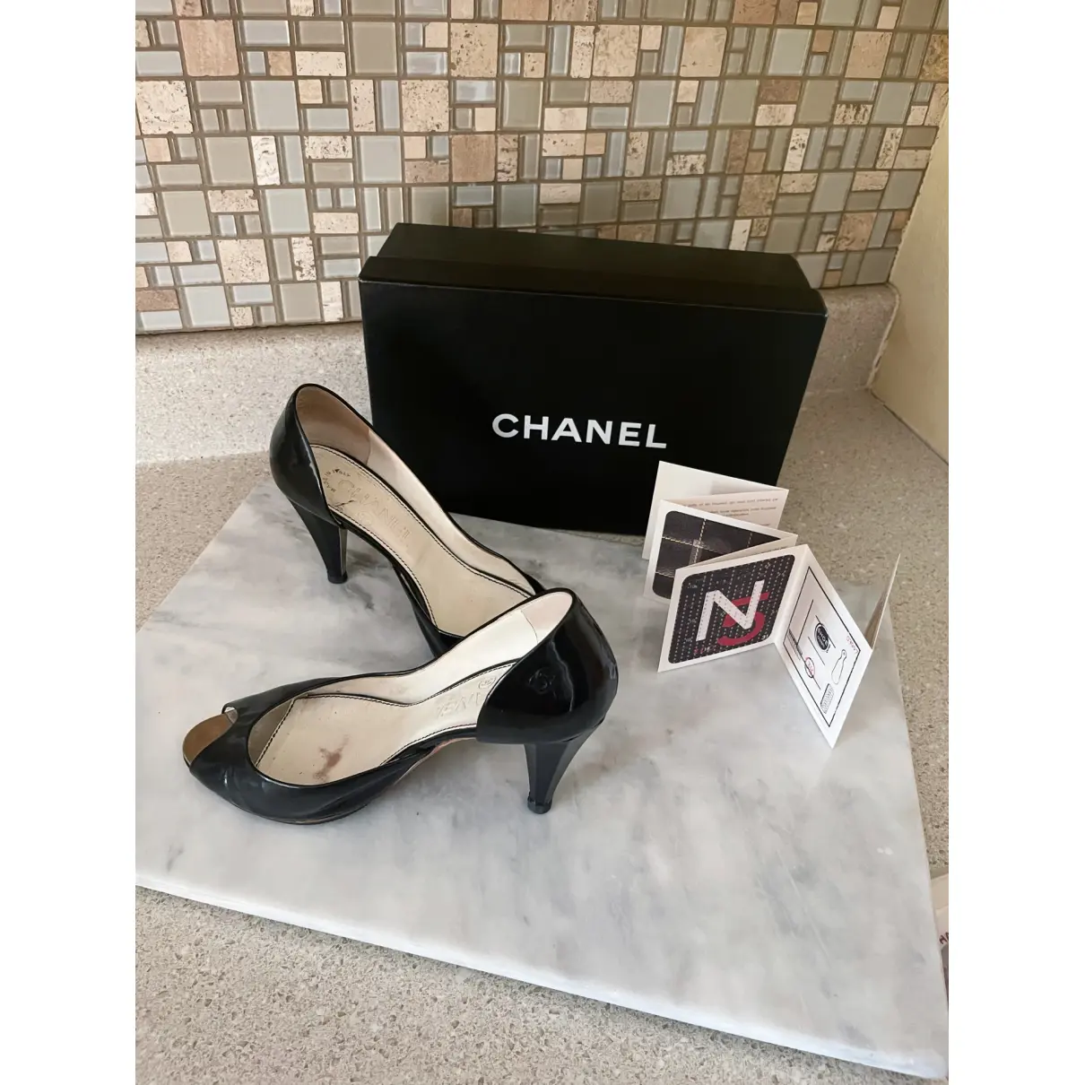 Patent leather heels Chanel