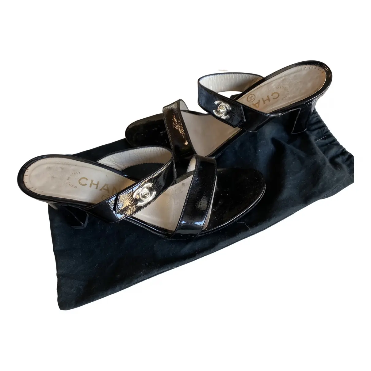 Patent leather sandals Chanel - Vintage