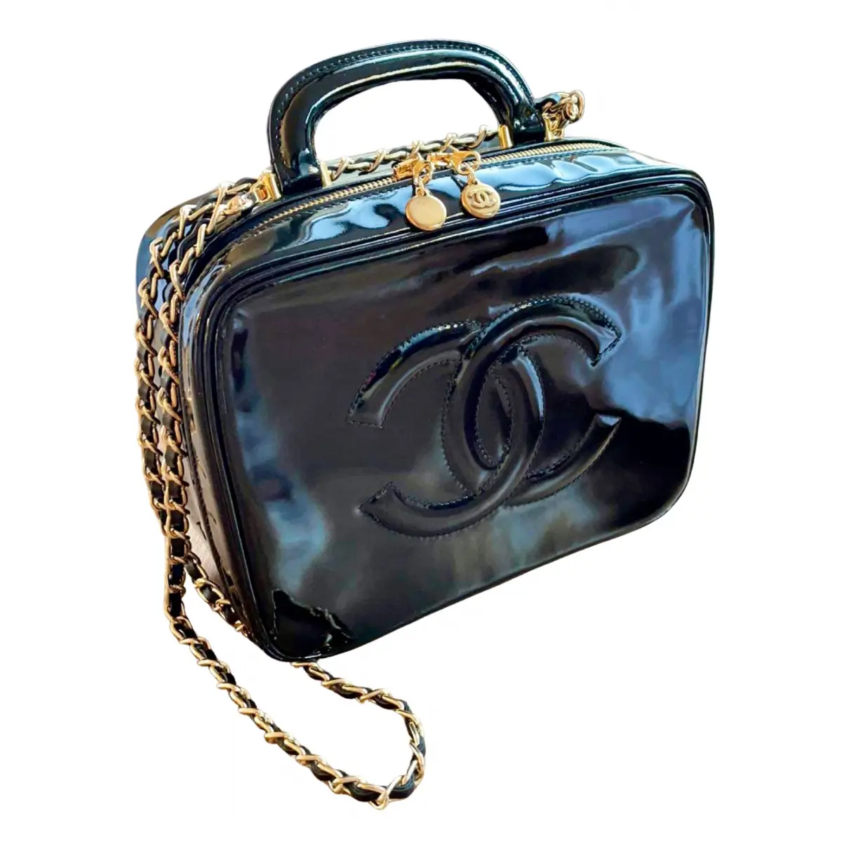 Patent leather vanity case Chanel - Vintage