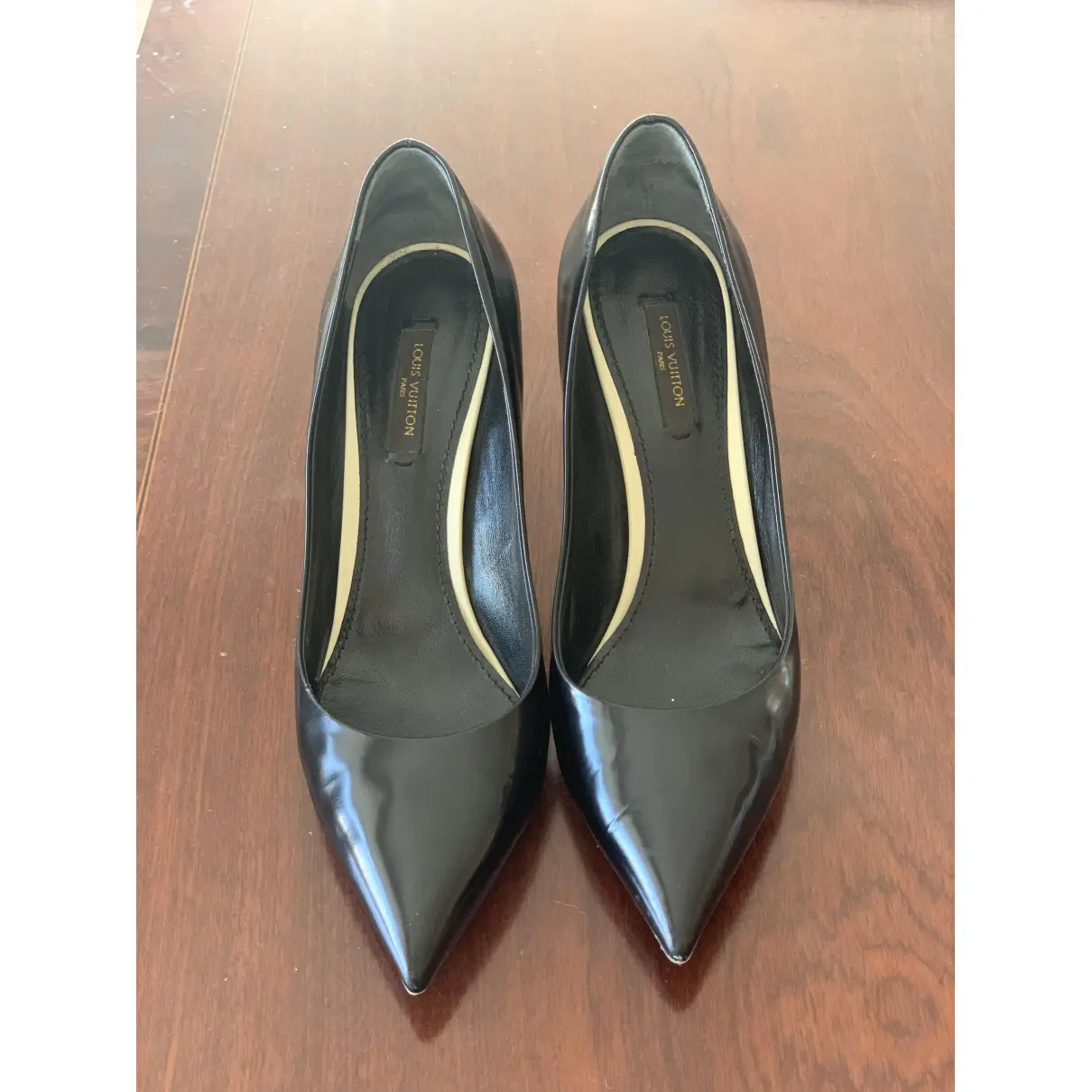 Cherie patent leather heels Louis Vuitton
