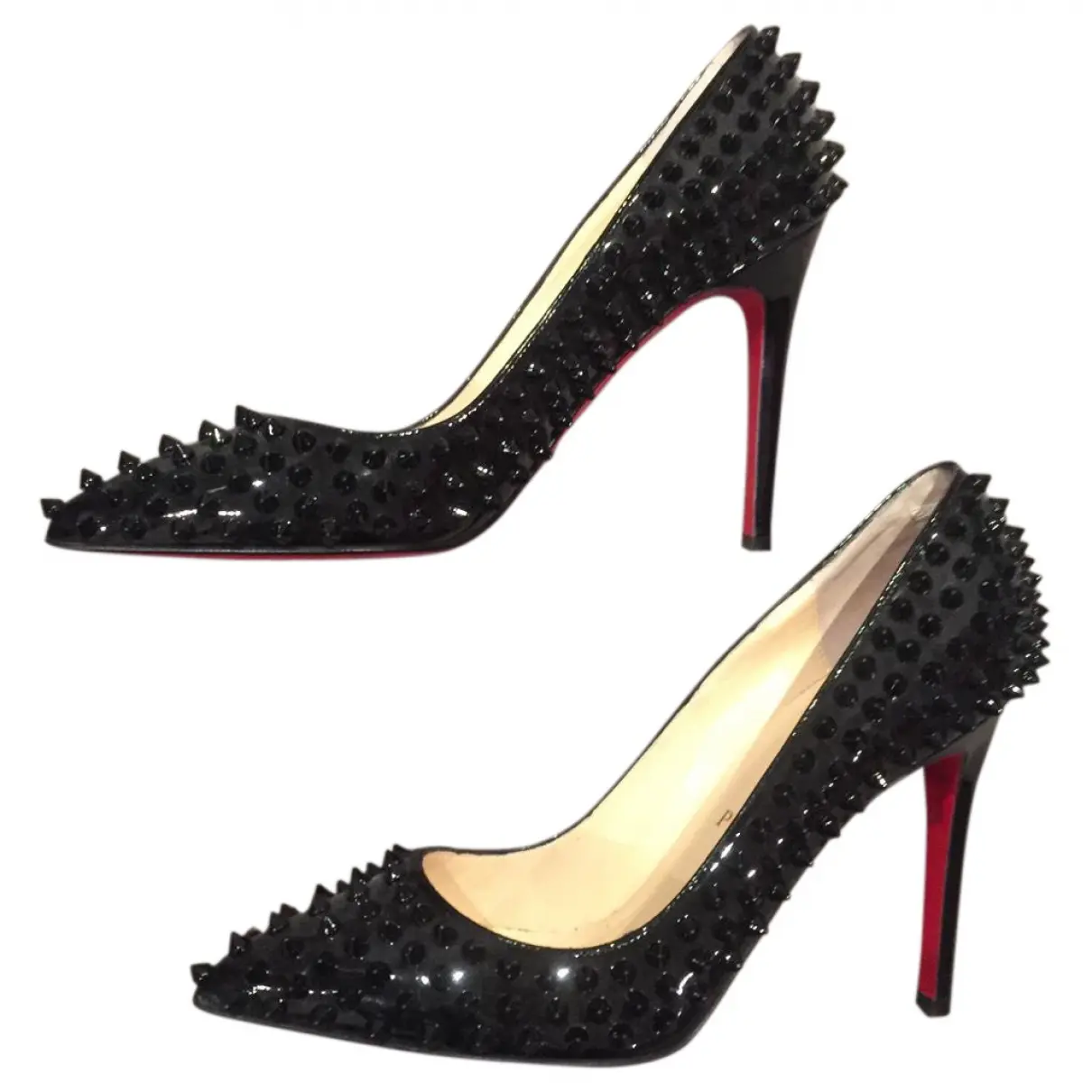Black spiked heels Christian Louboutin