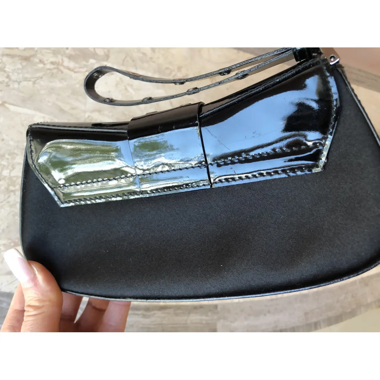 Buy Dior Columbus patent leather handbag online - Vintage