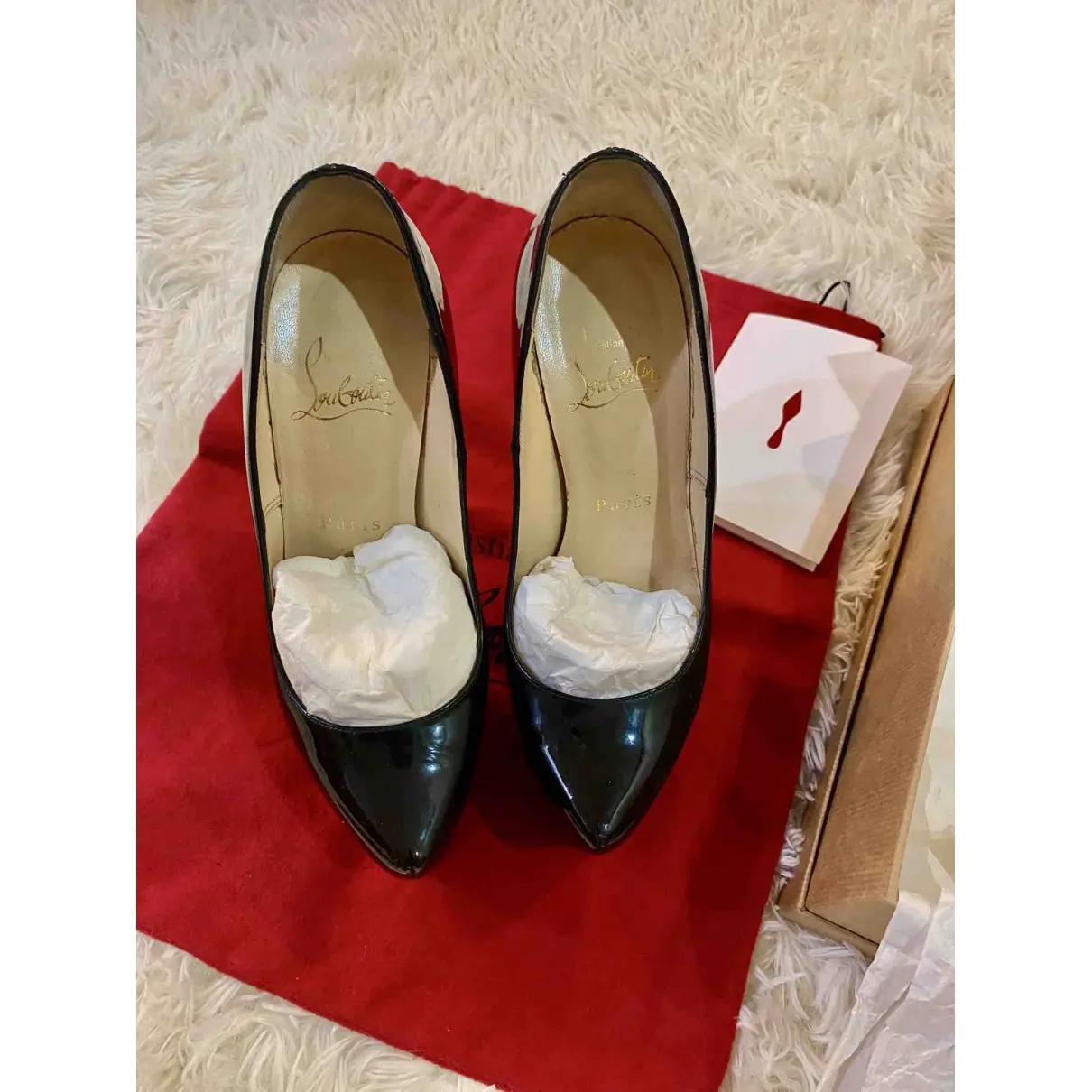 Buy Christian Louboutin Daffodile patent leather heels online