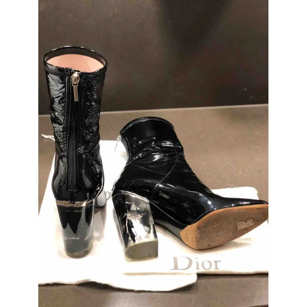 Buy Dior Patent leather ankle boots online