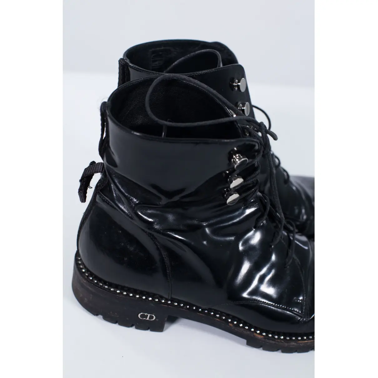 Buy Dior Patent leather lace up boots online