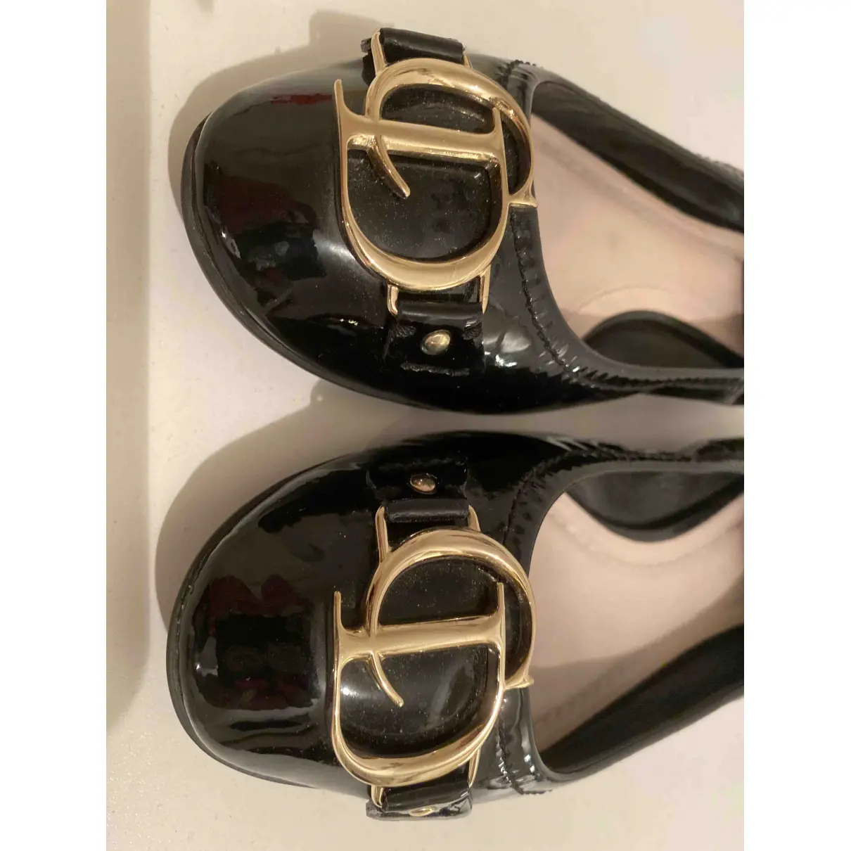 Patent leather ballet flats Dior