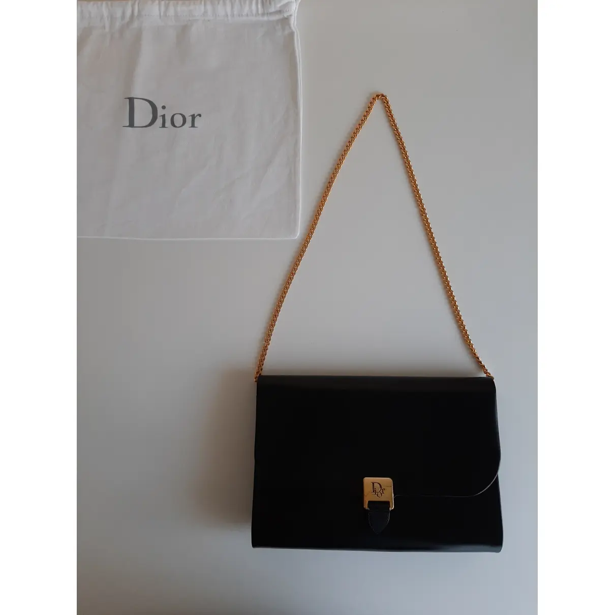 Patent leather clutch bag Dior - Vintage