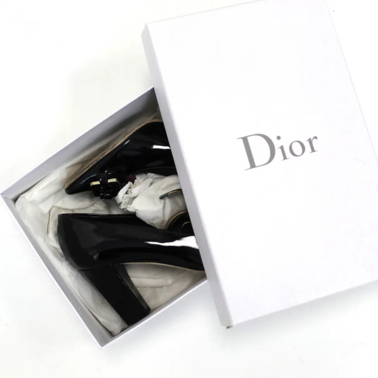Patent leather heels Dior