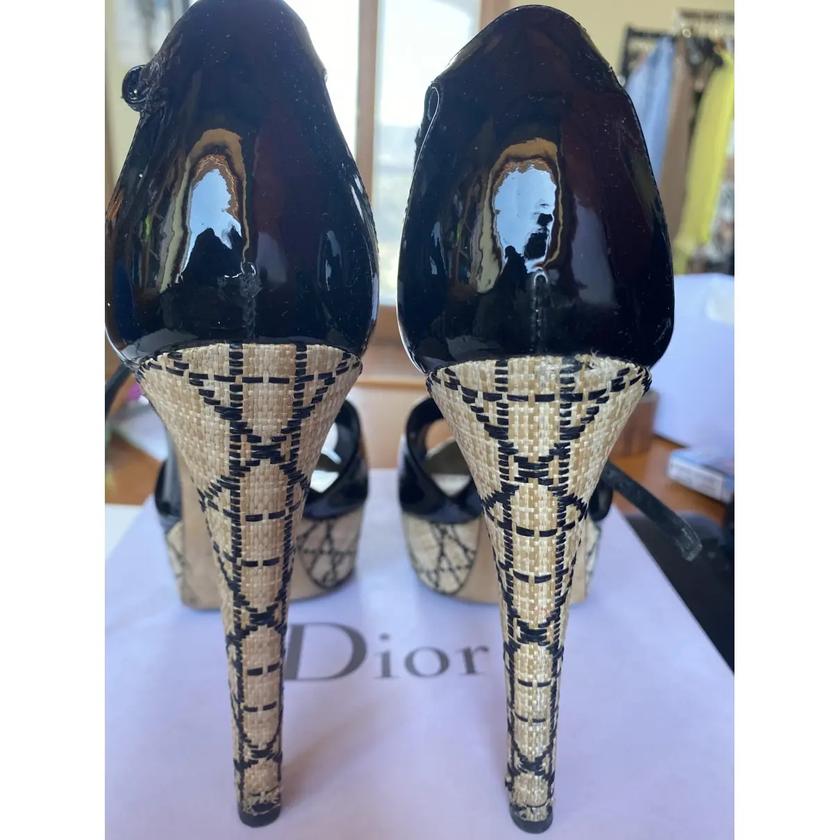 Patent leather sandals Dior