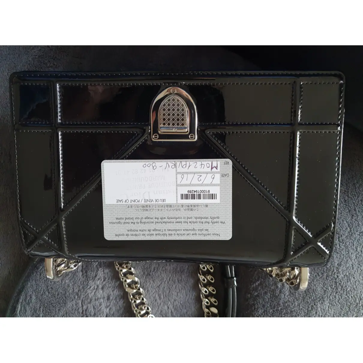Diorama patent leather crossbody bag Dior