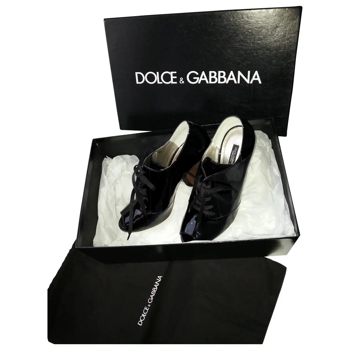 Dolce & Gabbana Black Patent leather Boots for sale