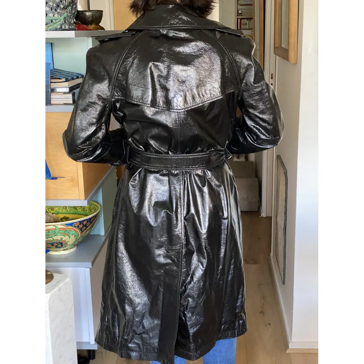 Patent leather trench coat Dolce & Gabbana - Vintage