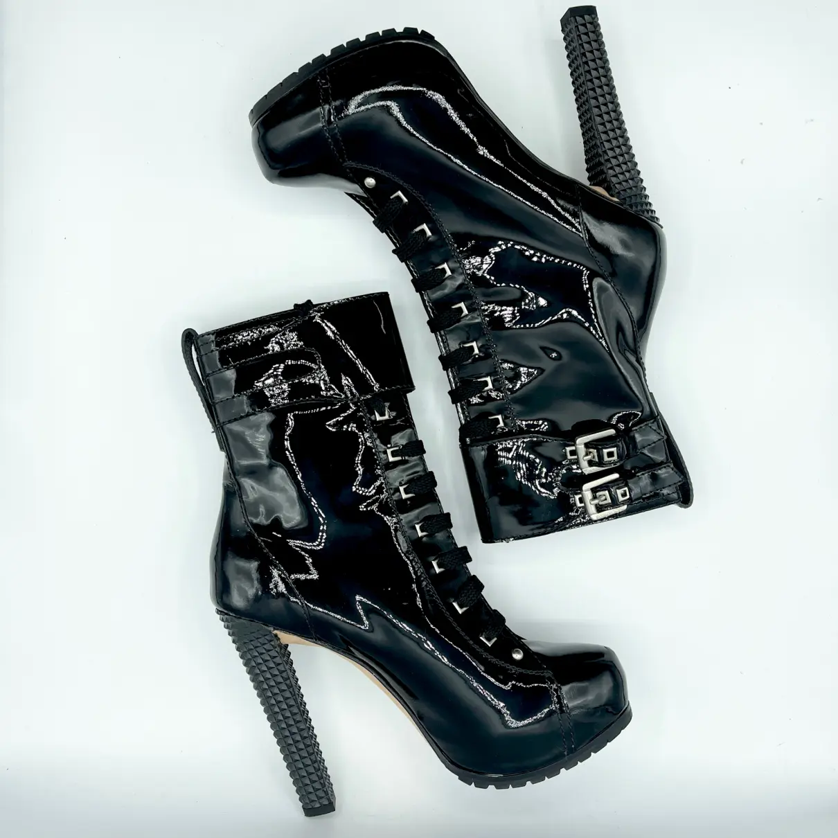 Patent leather ankle boots Dsquared2