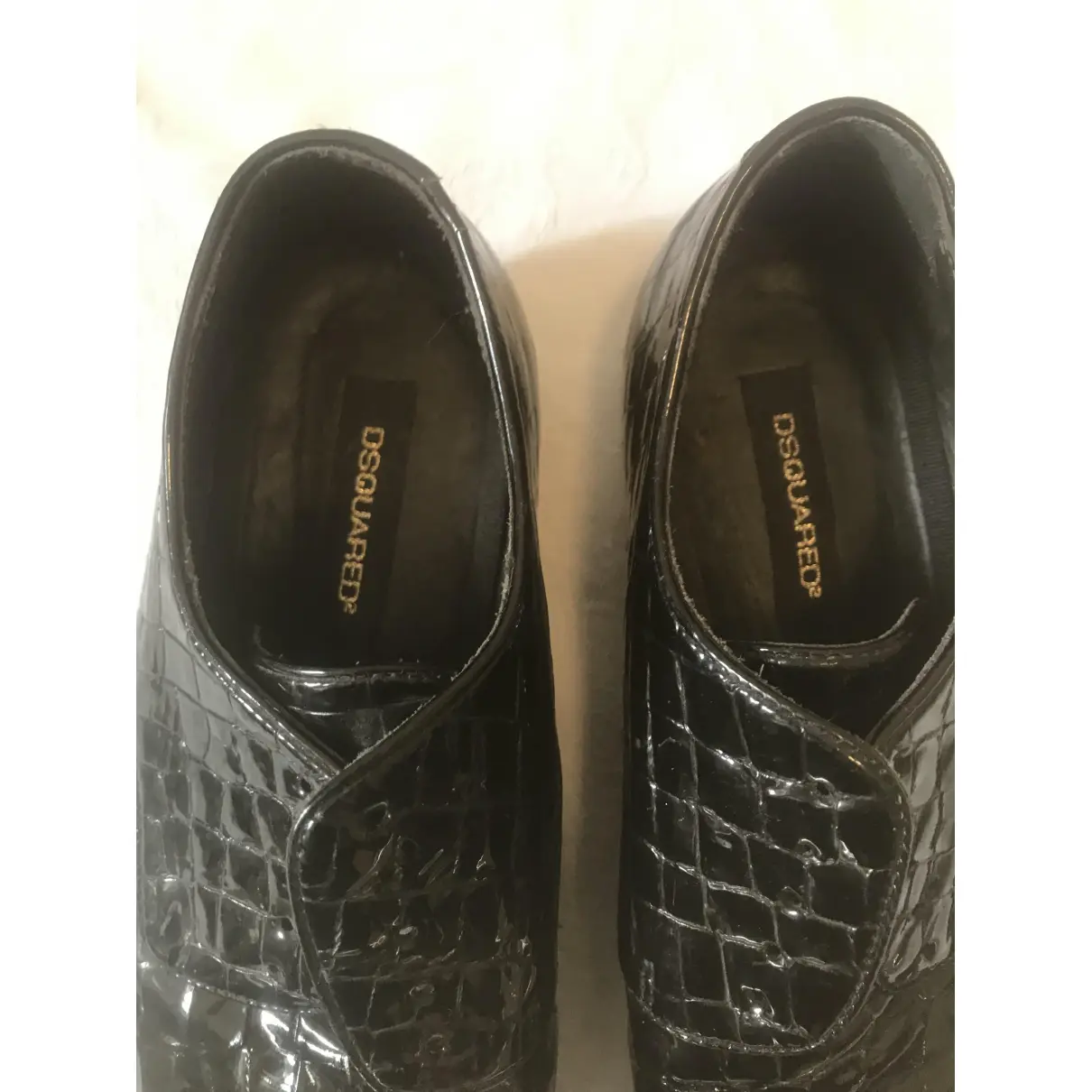 Patent leather lace ups Dsquared2