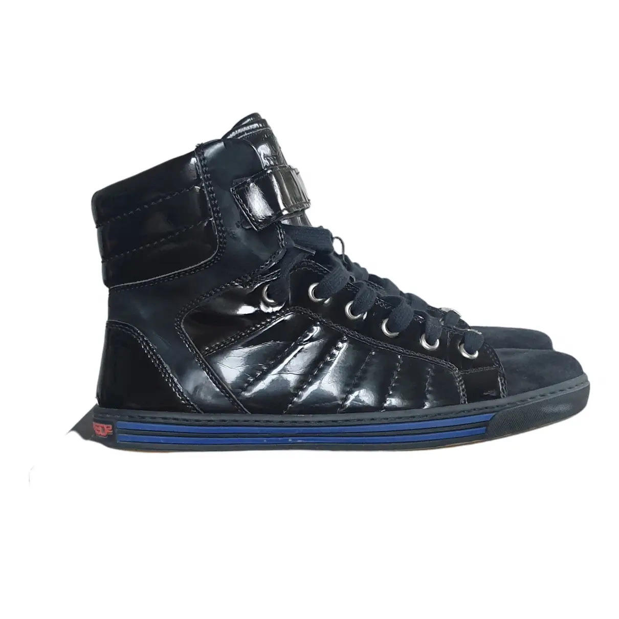 Patent leather high trainers Dsquared2