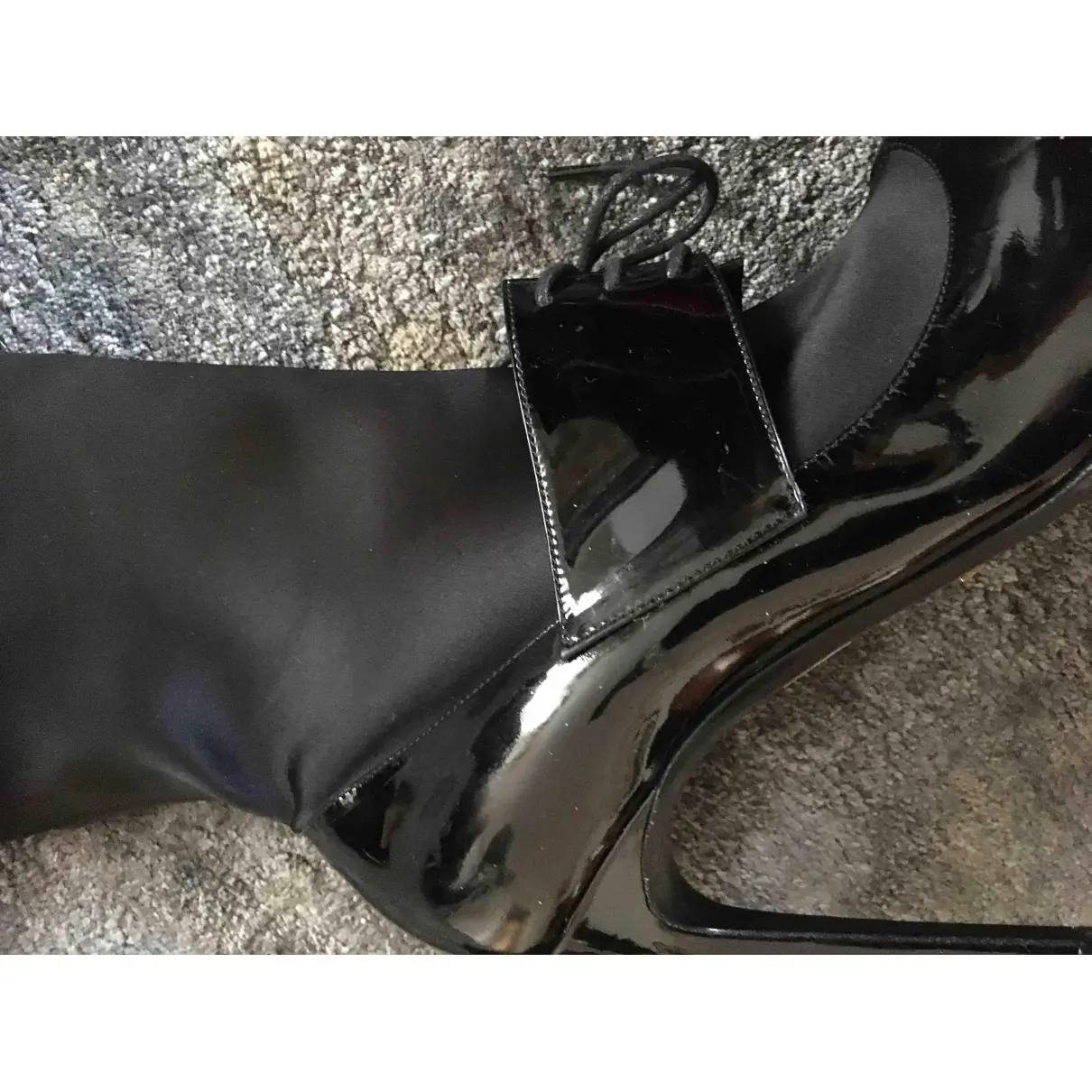Emporio Armani Patent leather ankle boots for sale