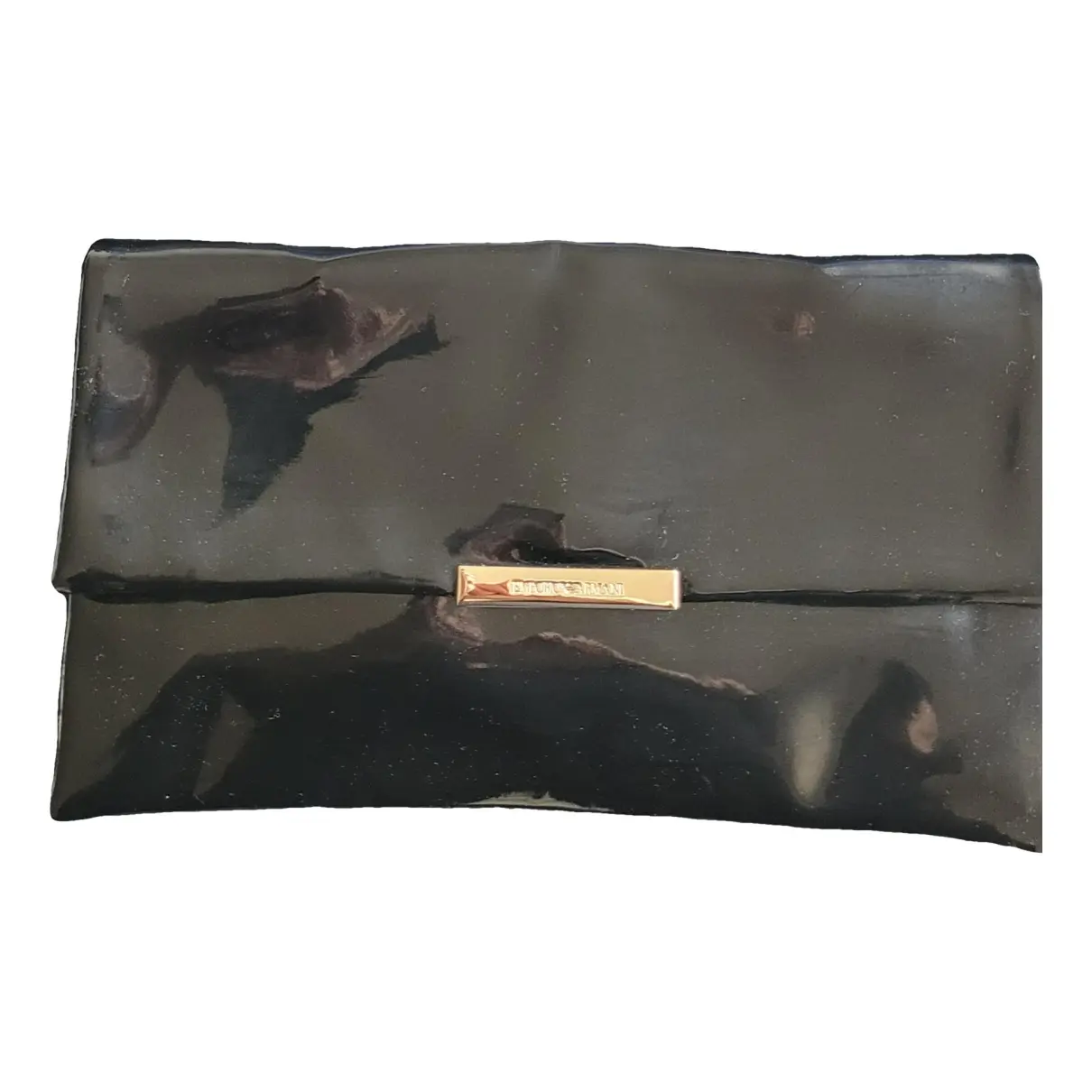 Patent leather clutch bag