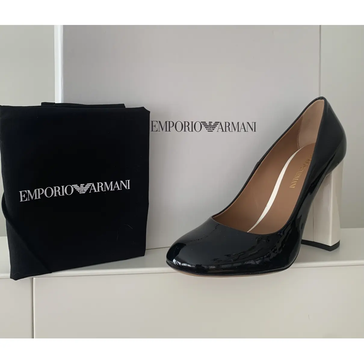 Patent leather heels Emporio Armani