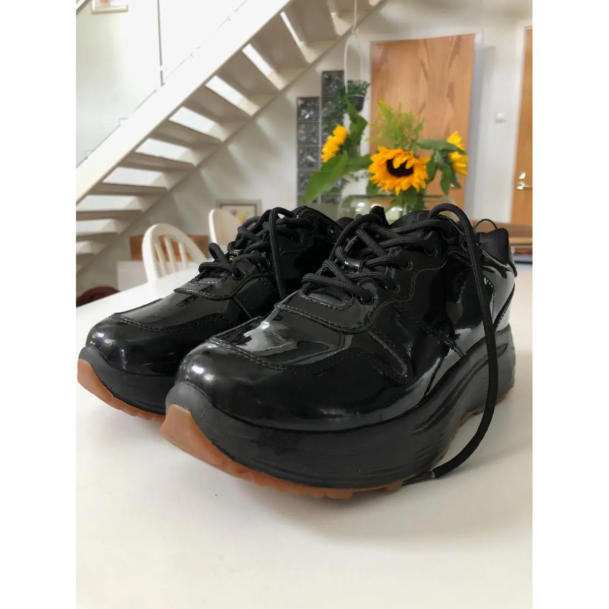 Patent leather trainers Eytys