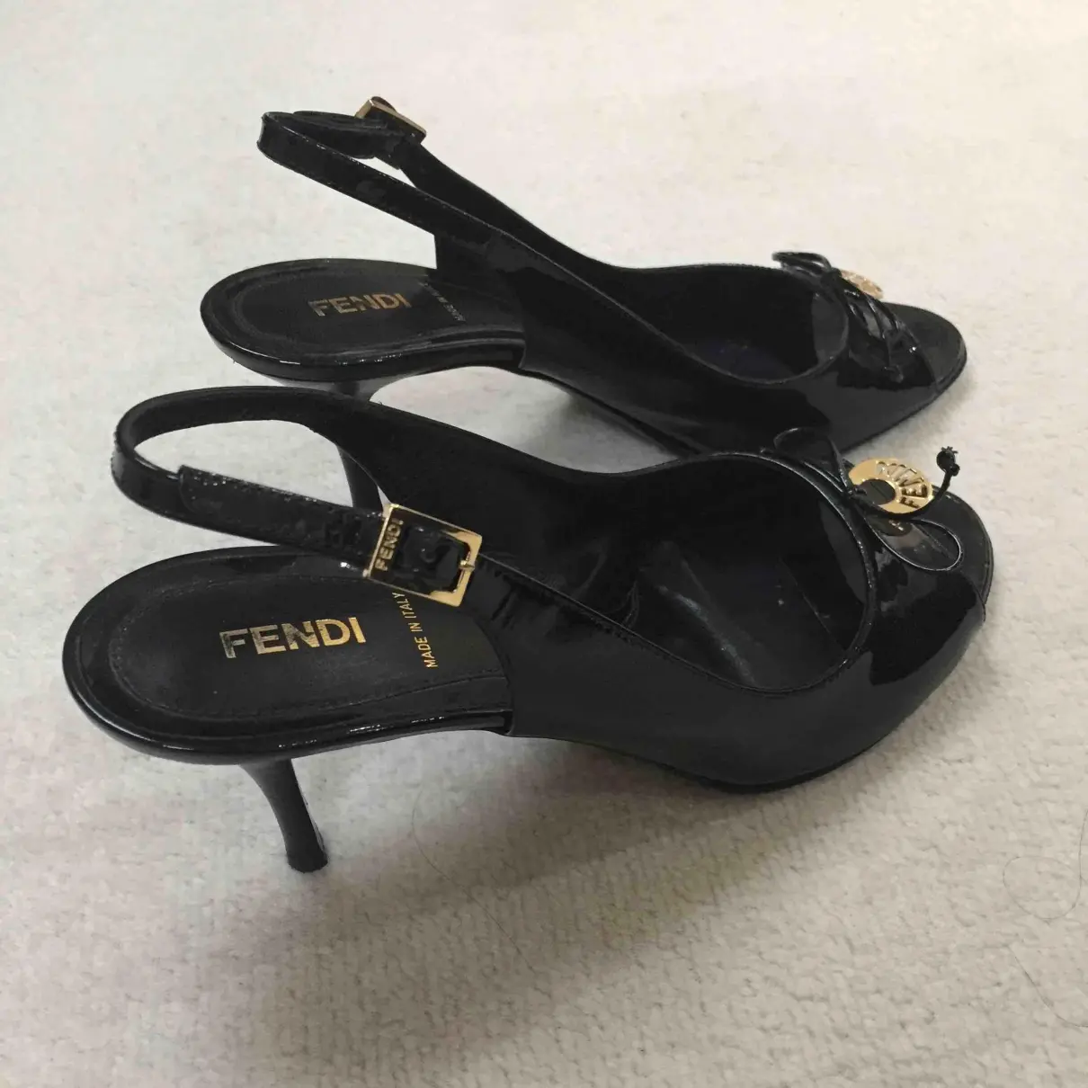 Fendi Patent leather sandal for sale - Vintage