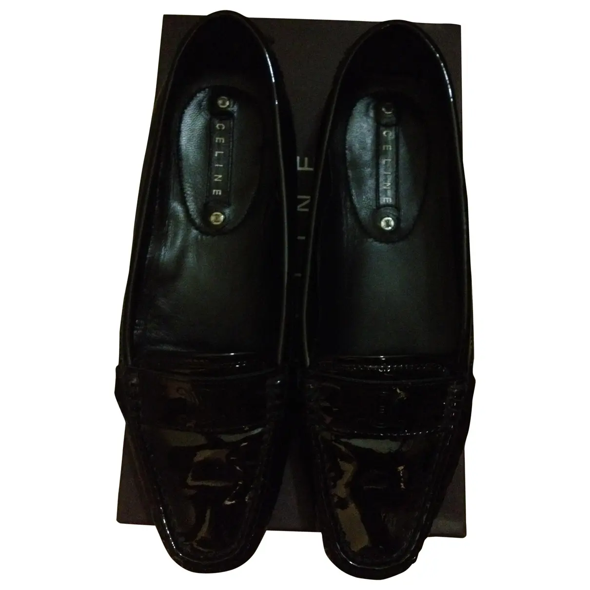 Black Patent leather Flats Celine
