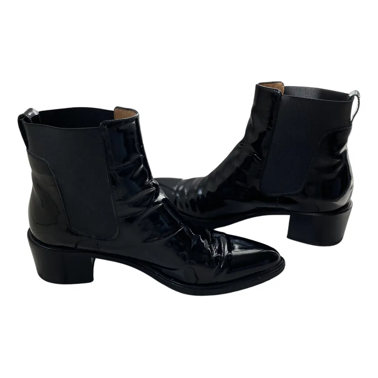 Patent leather ankle boots Fratelli Rossetti