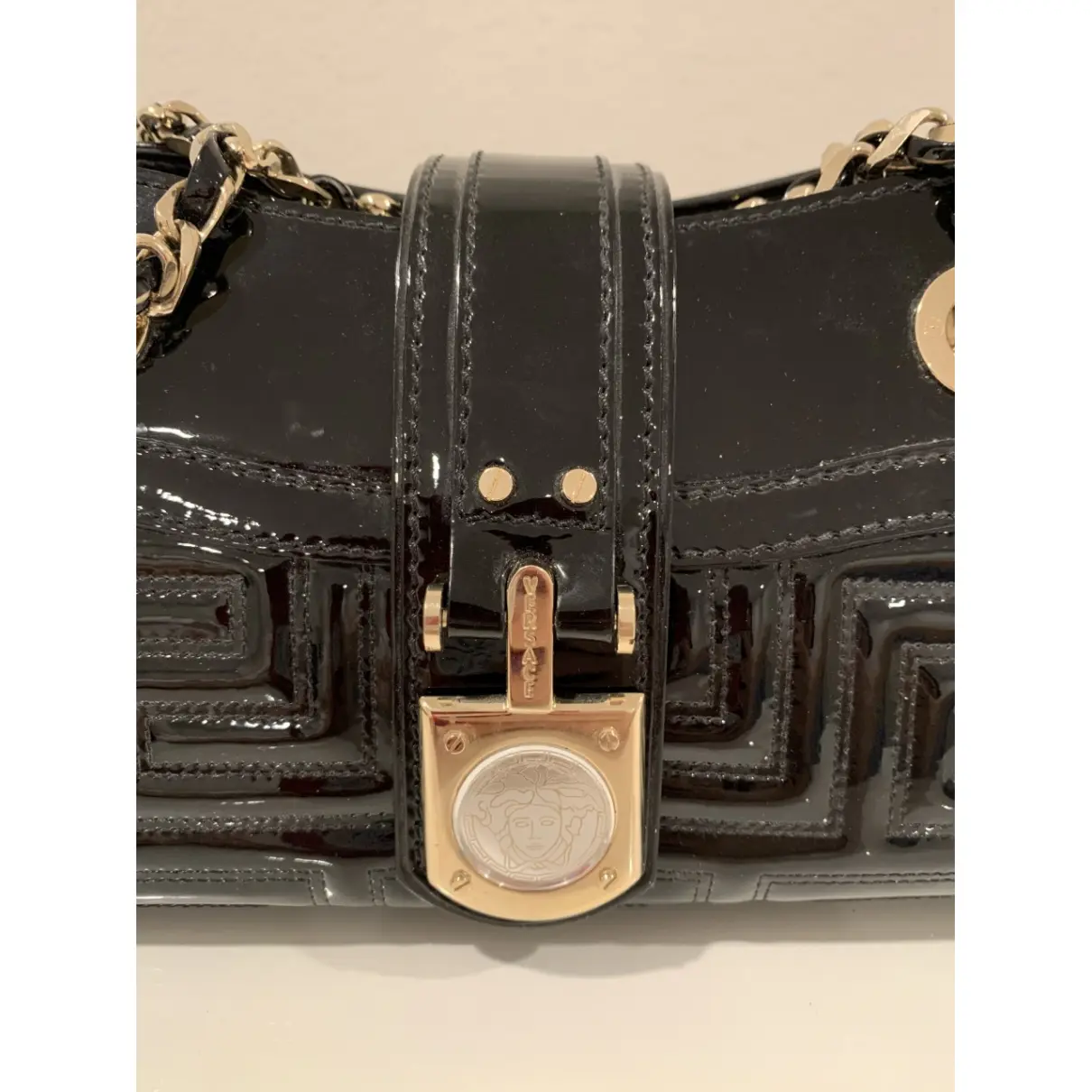 Patent leather handbag Gianni Versace - Vintage